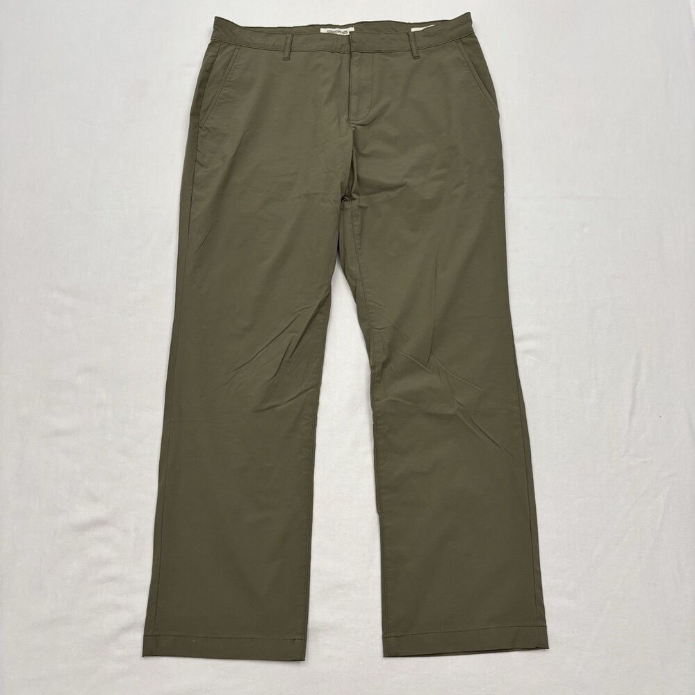 Goodthreads Men's Athletic-Fit Performance Chino Pant in Olive Green Size 33x30